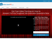 Tablet Screenshot of jobinterview911.com